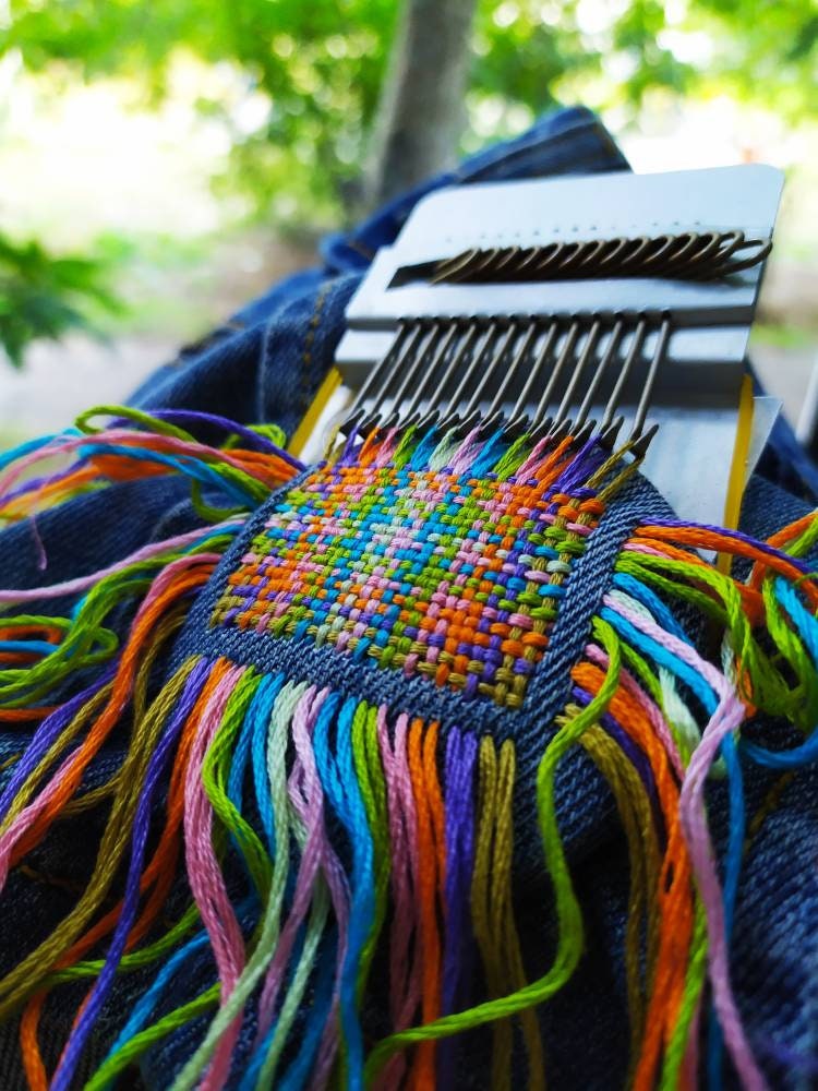 Set of two small looms, 14 hooks, speedweve type