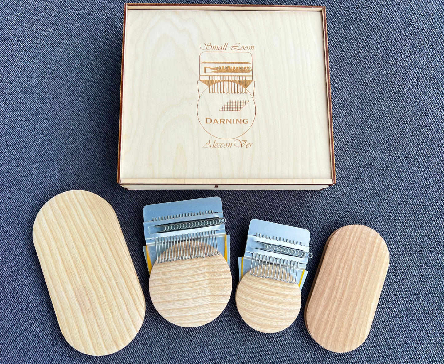 Set of weaving gifts, set small loom, speedweve, darning loom