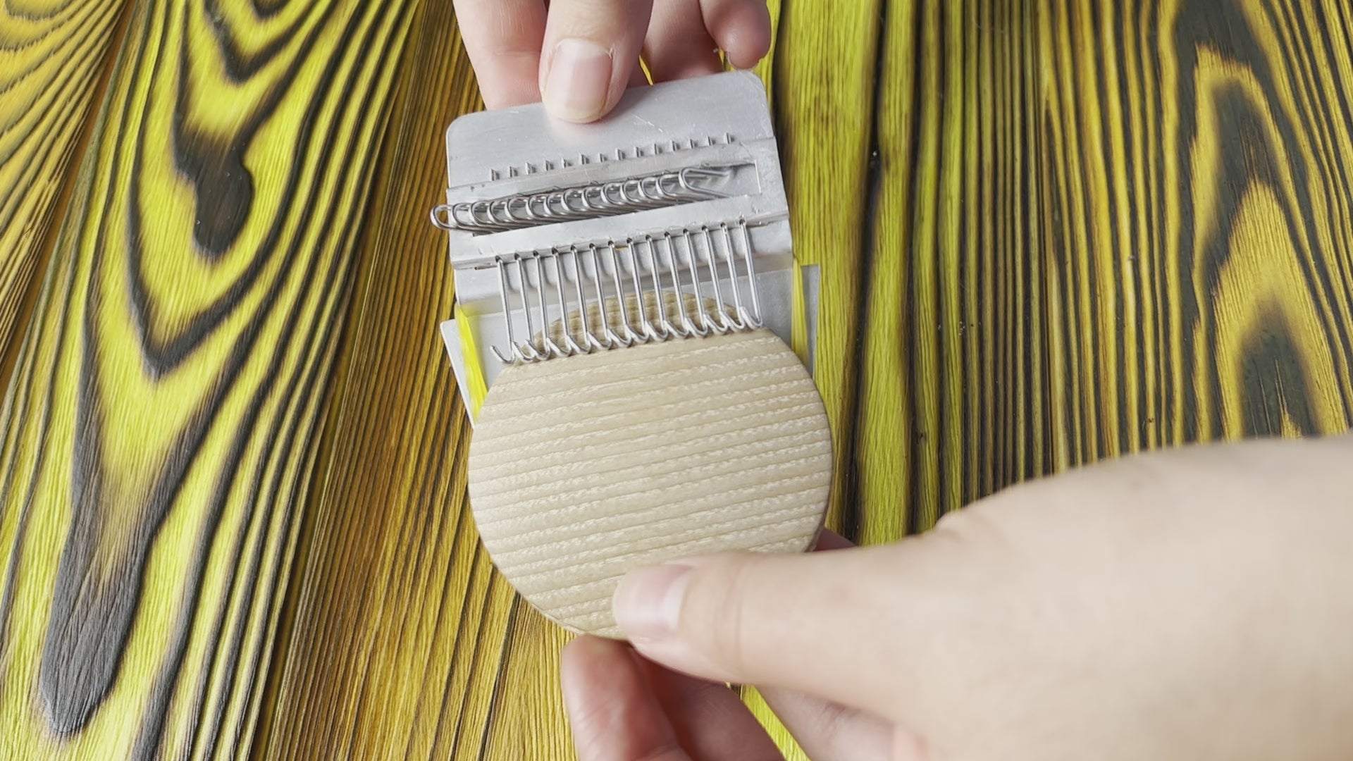 Darning loom, Speedweve type, Rapid darner, Mom hobie, with a set of  needles and yarns