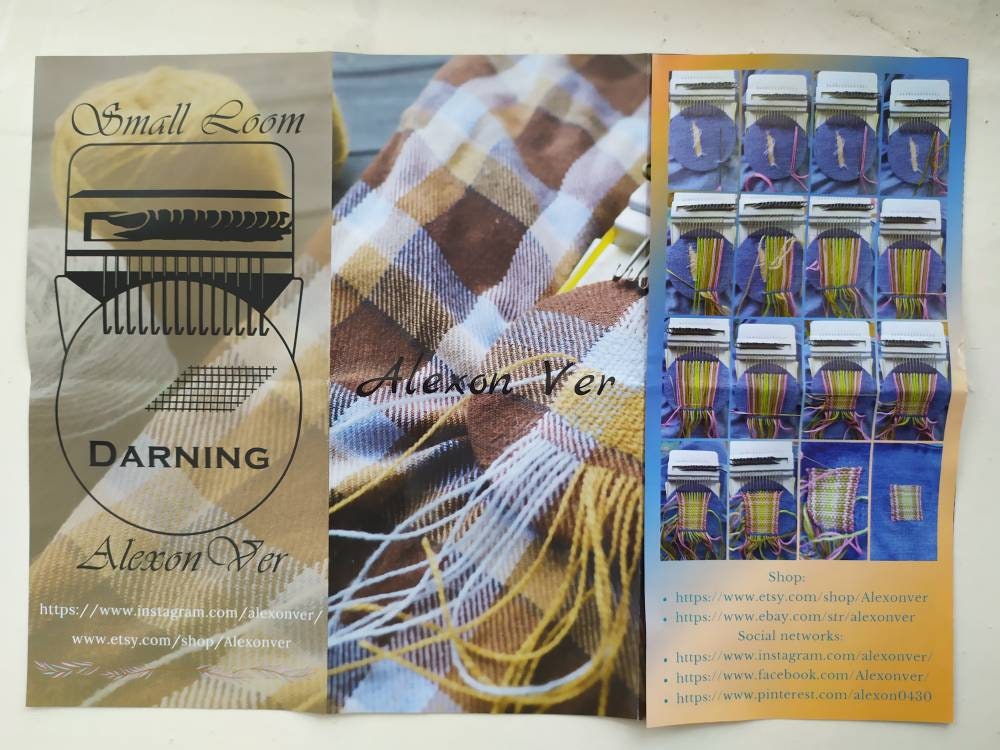 Set of two small looms ,10 and 14hooks,Darning loom, Speedweve type,